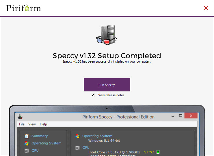 Speccy Install