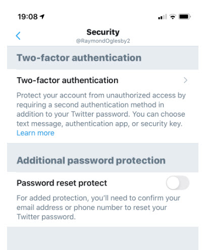 Twitter Log Out Two-Factor Authentication
