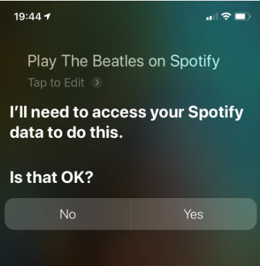 Siri and Spotify 1