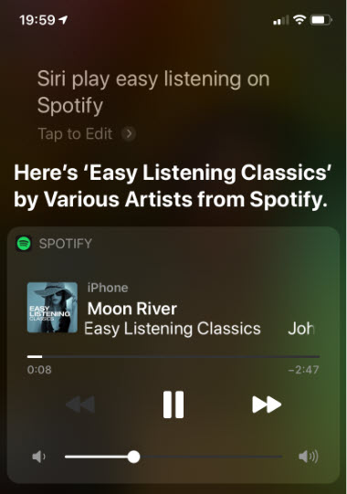 Siri and Spotify 6