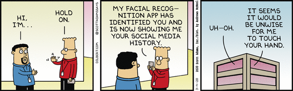 Dilbert Touching