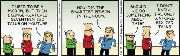 Dilbert and Most Ted Talks