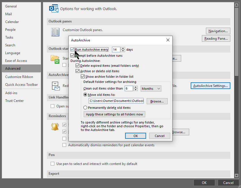 Outlook Expire Date 5