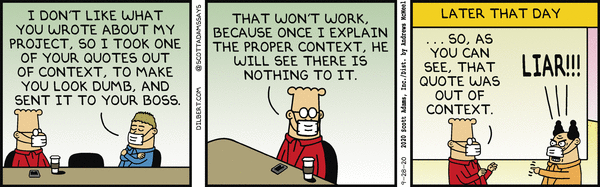 Dilbert and Context