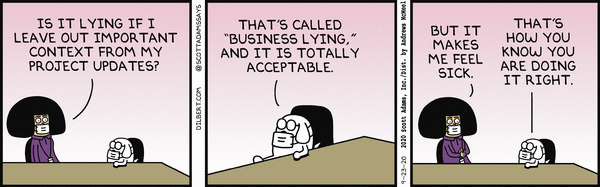 Dilbert and Lying