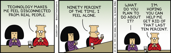 Dilbert and Alone