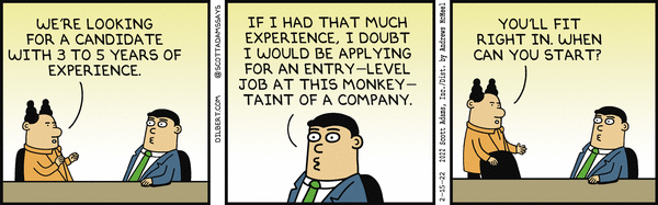 Dilbert and Experience