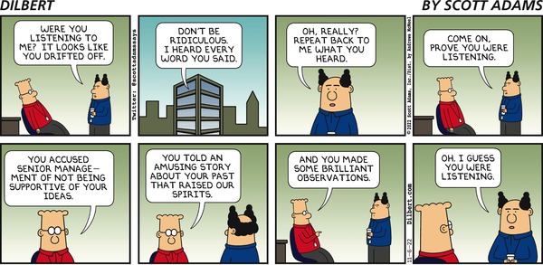 Dilbert and Listen