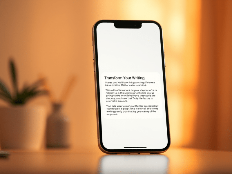 Transform Your Writing with Apple Intelligence&nbsp;Tools