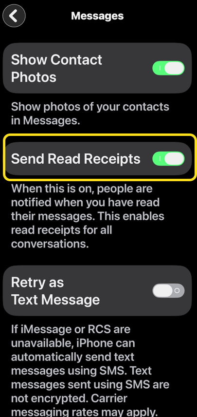 Read Receipts 5